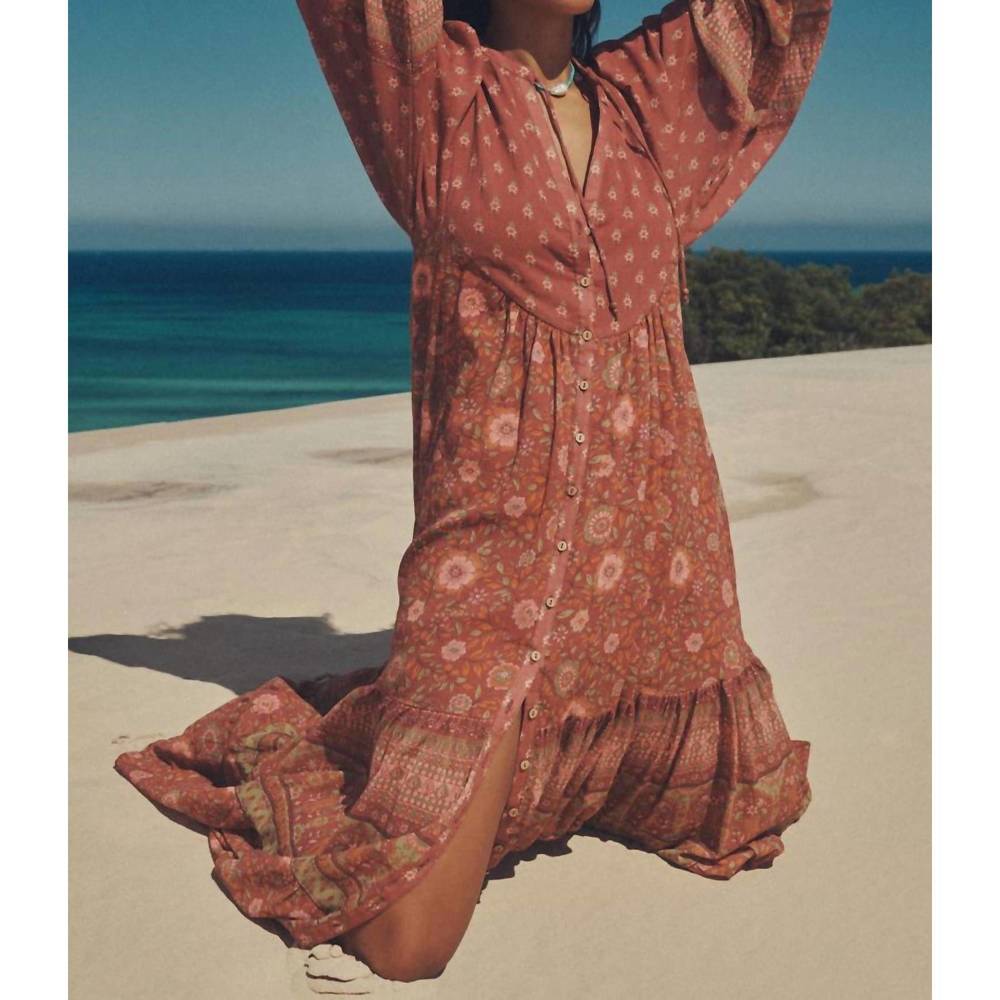 NEW SPELL utopia gown in berry - Picture 2 of 5